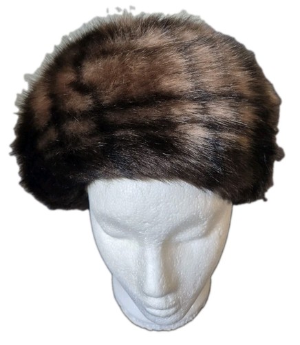 Vintage faux mink fur hat - mink,