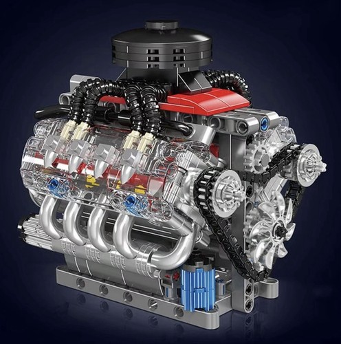 Engine building blocks set - building,