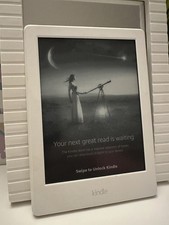 Kindle 6" E-Reader 8th Generation (2016) Wi-Fi WHITE Non-Backlit - Excellent!