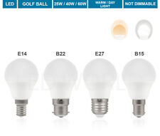 LED Golf Ball Light Bulbs Small Screw, 1 2 3 Pack E14 Lamp 3/4w - 40w equivalent