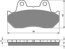 Brake Disc Pads Front L/H