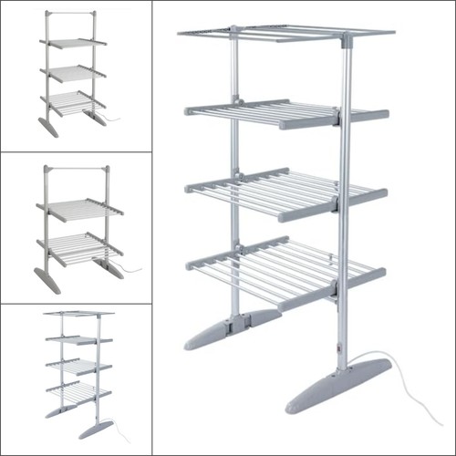 Electric heated clothes airer - clothes,