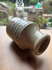 Rare Blue Print Manchester Mustard Cream Pot