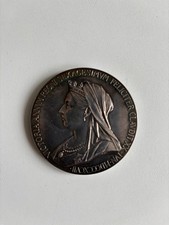 Victoria, 1837-1901. Diamond Jubilee Silver Medal, 1897. Large Size 55mm.