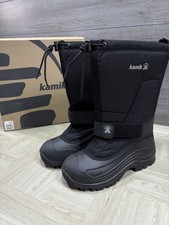 NEW MENS KAMIK Black Greenbay 4 Winter Boots Snow, Waterproof, Size 10 NWT 