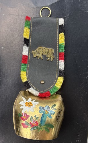 Vintage swiss cow bell - swiss, gsteig