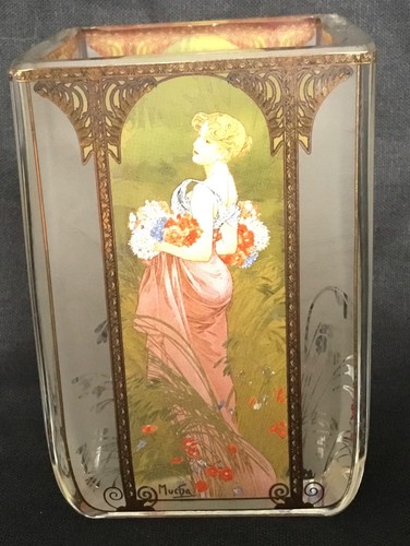 Mucha glass goebel seasons - glass,