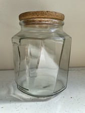 Large glass jar with - large,