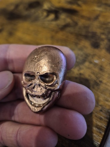 Hand poured solid copper - hand,