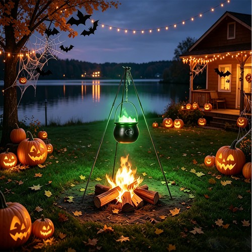 Halloween witch cauldron - cauldron, with