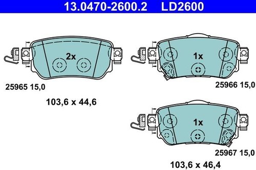 Fits ate 0470 2600 - ate, 13.0470-2600.2