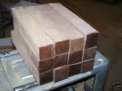 Eight dark walnut turning - (8),
