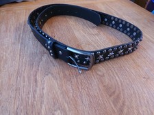 Stunning Quality Cow Leather Star  Studded Belt XXL Measures 53 Inches Long New