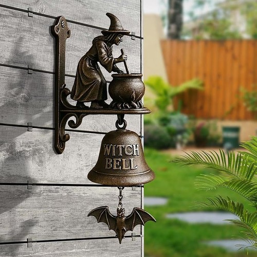 Resin witch bell - bell,, cast