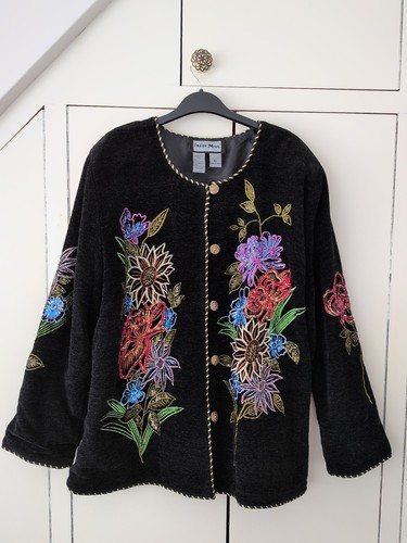 Indigo moon embroidered black - indigo,