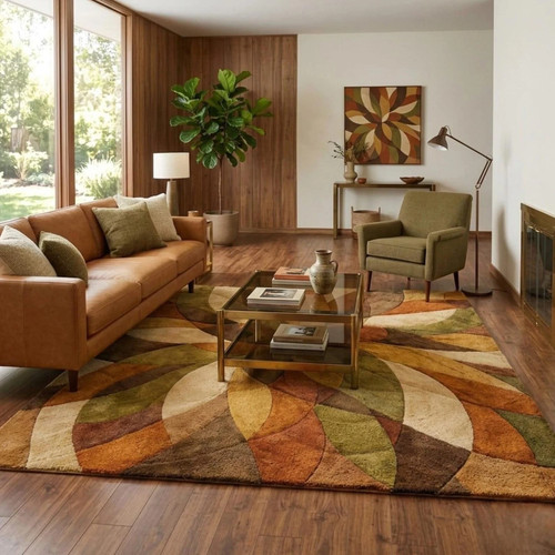 Hand tufted wool - hand,
