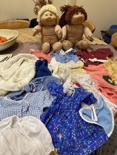Cabbage Patch Kids Dolls & Clothes Bundle Xavier 85 x2 Dolls Brown Blonde