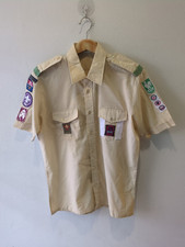 Vintage Scouts France Boy Scouts Uniform Shirt Patches Size 3