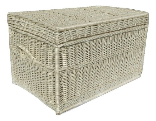 Wicker ecru crate laundry - wicker,