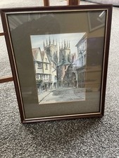 York Signed Print - The Shambles, York - Street Scene - Colin Williamson