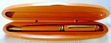 Good quality Bamboo Ballpoint pen with it's matching Bamboo presentation case.