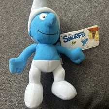 Vintage The Smurfs Collectible plush soft toy new with tags approx 9 inches