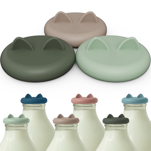 Wingcases milk bottle - bottle, tops