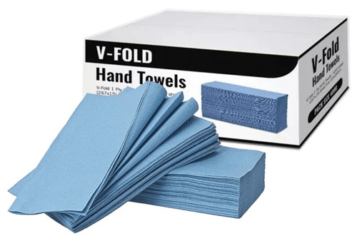 4000 blue paper hand towels - blue,