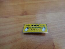 VINTAGE 20TH PETERBOROUGH RALLY 1980 BMF BIKE MOTORCYCLE MCC ENAMEL PIN BADGE
