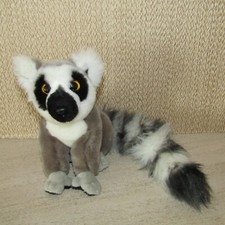 Suma Ravensden Rushden sitting ring tailed lemur 7" tall cute soft plush toy vgc
