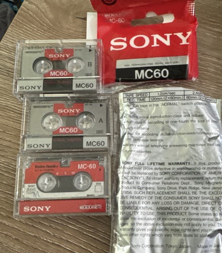 Sony microcassette blank - mc-60,