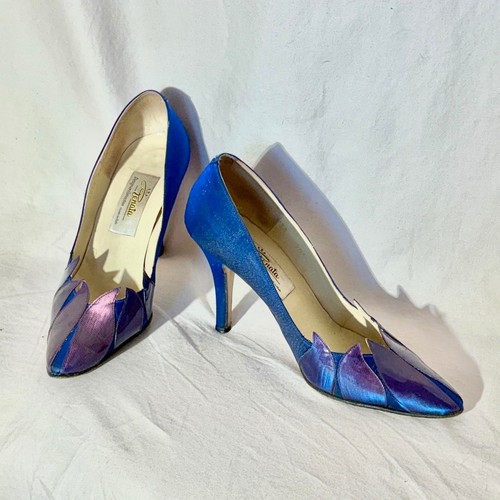 1980 cobalt blue satin - 1980's,