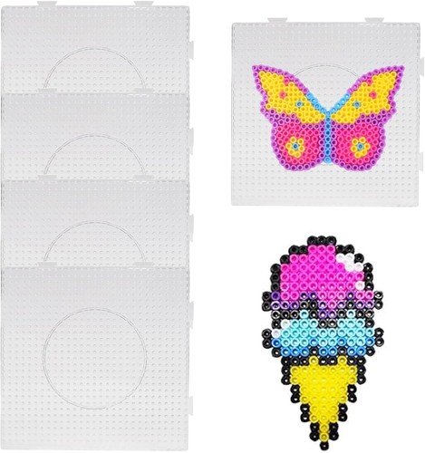 4pcs transparent 5mm hama - transparent,