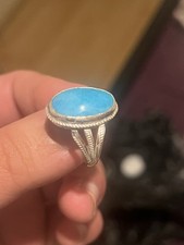 Natural Turquoise Ring For Men