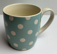 Laura Ashley Duck Egg Blue & Cream Polka Dot Spotty Mug