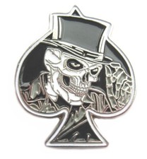 Ace Spade Skull Metal Enamel