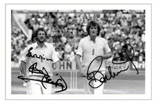 IAN BOTHAM & BOB WILLIS Signed