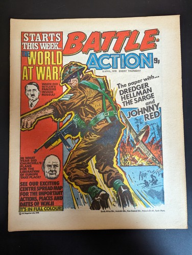 Battle action comic - comic,, april