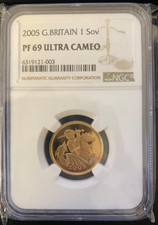 2005 Gold Proof Full Sovereign PF69 Ultra  Cameo, Stunning example of a 2005.