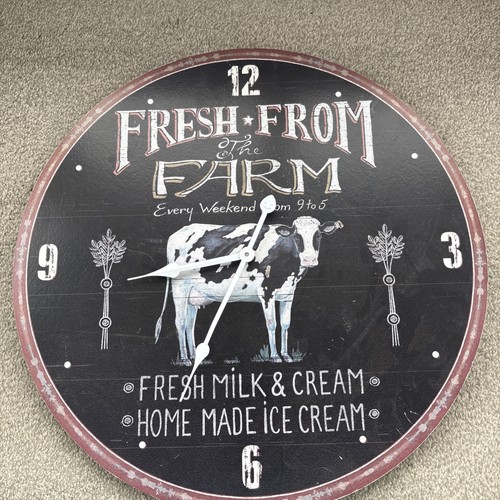 Farmers market wall - market, clock