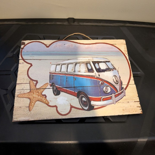 Wood hanging plaque - wood,