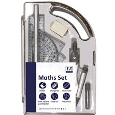9 Piece Maths Geometry Set