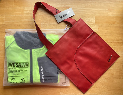 Vespa leather slim tote bag - slim,