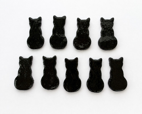Black cats pack 9 20x10mm - pack,