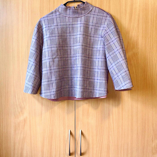 Light pink black chequered - light,