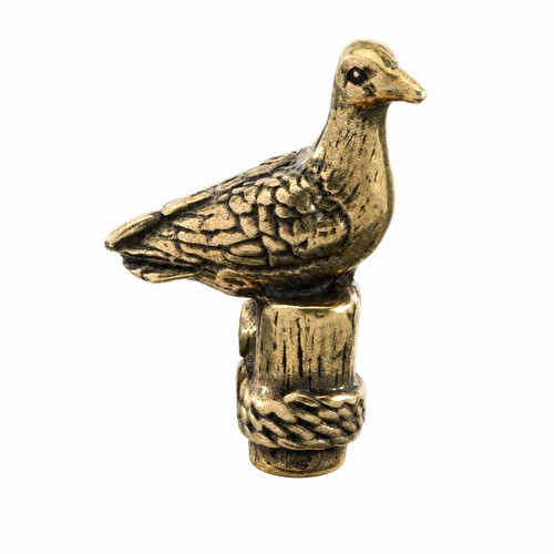 Pigeon brass ornament post - brass,