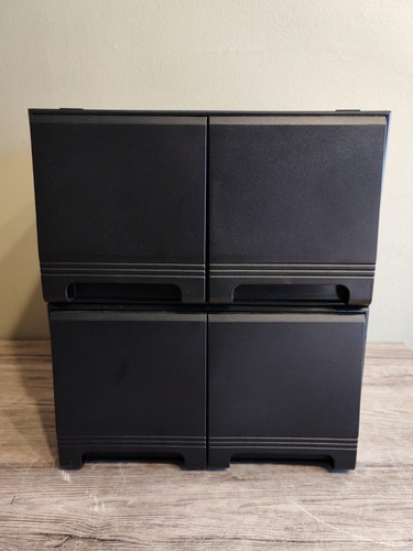 Black wood storage - black,
