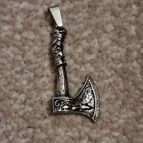 Chrome viking axe - chrome,
