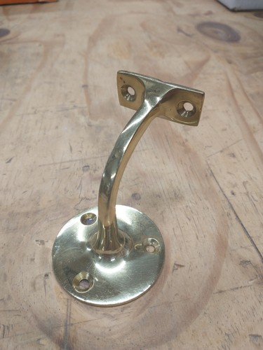 Brass handrail bracket with - handrail,