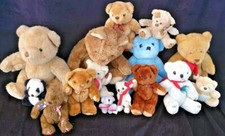 Large collection bulk job lot of vintage teddy bears 15 pcs 